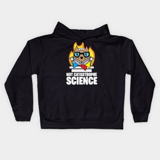 Catastrophe Science Pun Cat Shirt Funny Chemistry Cat Humor Science Geek Kids Hoodie